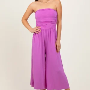 Lavender Double Layered Strapless Tube Top