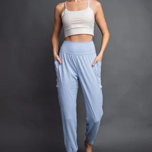 Light Blue Cargo Jogger Pants